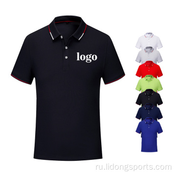 Хлопковое полиэстер спортивные мужские мужские рубашка для гольфа для гольфа